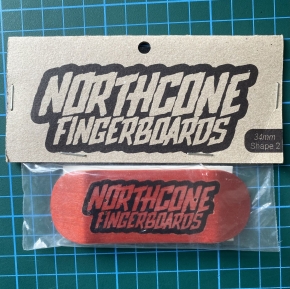 NORTHCONE FINGERBOARD DECK LOGO 34 RED