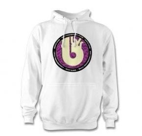 BUBULKA HOODY LOGO WHITE