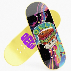 SKATEWICH OIL SPIL POLY FINGERBOARD DECK